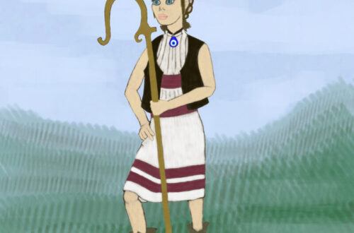 Stylized Croatian Peasant Girl