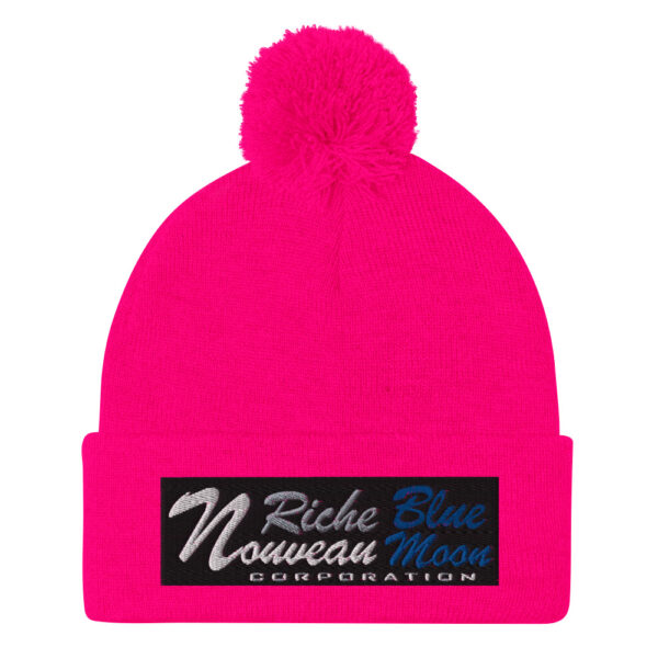 Nouveau Riche - Blue Moon Corp Pom-Pom Beanie - Image 6