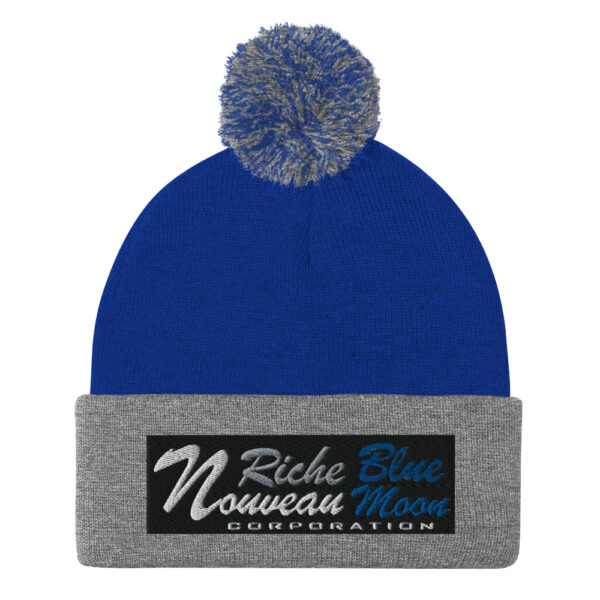 Nouveau Riche - Blue Moon Corp Pom-Pom Beanie - Image 3