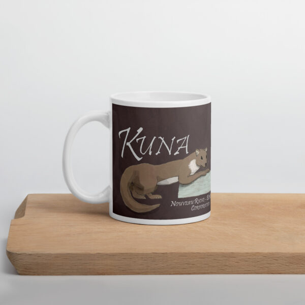 "Kuna and Kuna" on White glossy mug